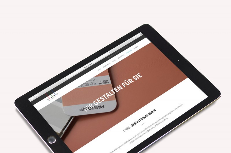 Konzeption und Gestaltung der neuen Website für Hamm-Werbung